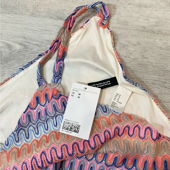 Gorgeous NWT Summer Knit Multicolor Dress from H&M Size M - Picture 2 of 16